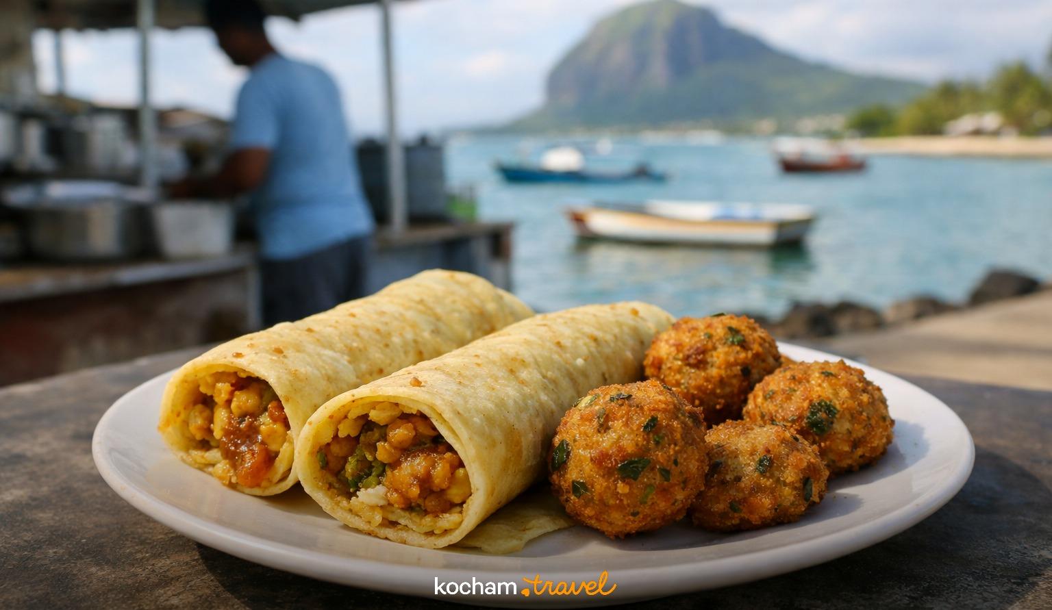 Ilustracja do tematu: Smaki ulicy na Mauritiusie: od dholl puri po gâteaux piments. Przewodnik po lokalnych przekąskach.