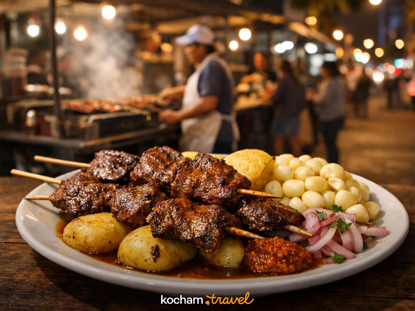 Anticuchos: Serca Limy na Patyku w Lima
