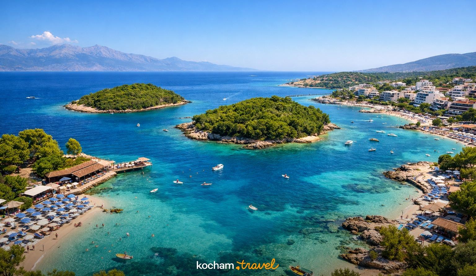 Malowniczy widok na Albania