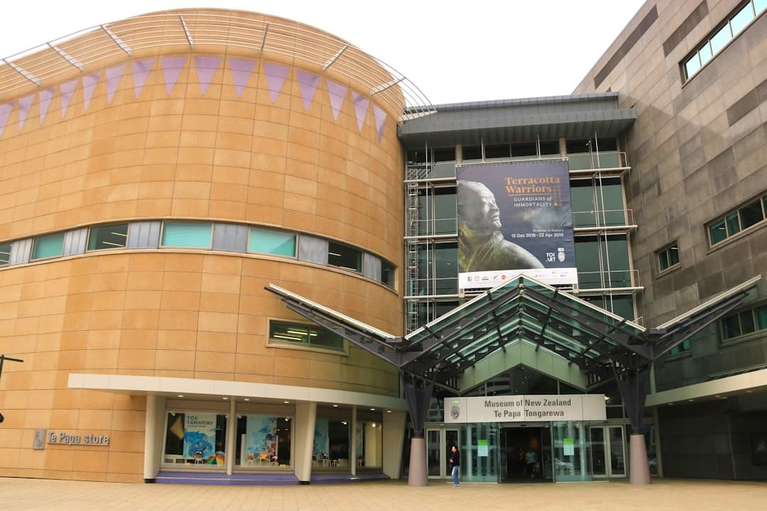 Zewnętrzna fasada Muzeum Nowej Zelandii Te Papa Tongarewa
