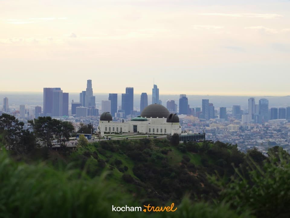 Obserwatorium Griffitha, panorama Los Angeles, miejski krajobraz, architektura