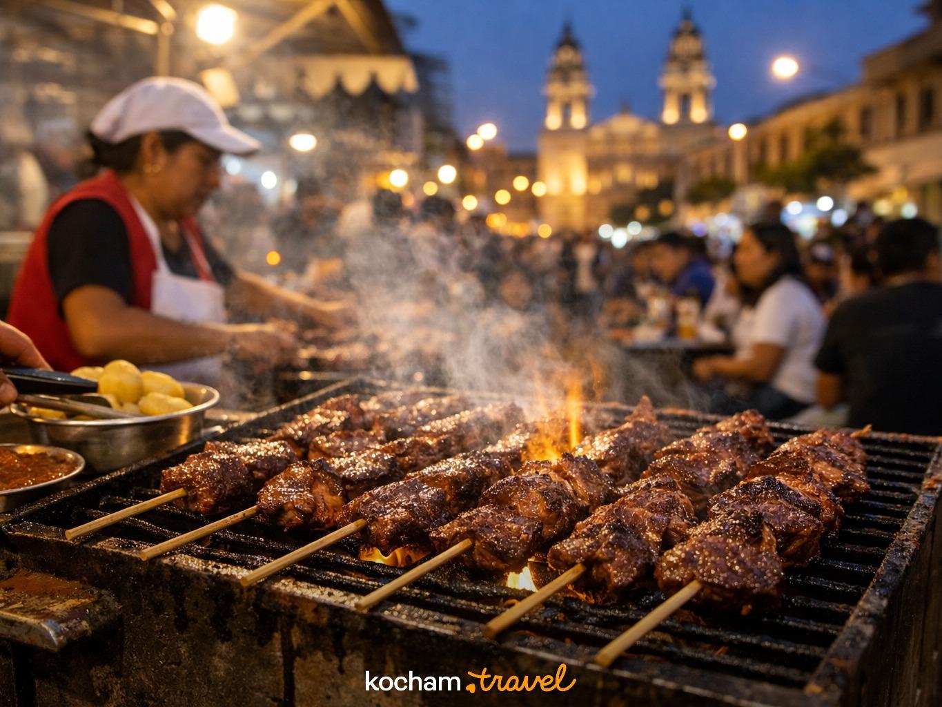 Anticuchos: Serca Limy na Patyku w Lima