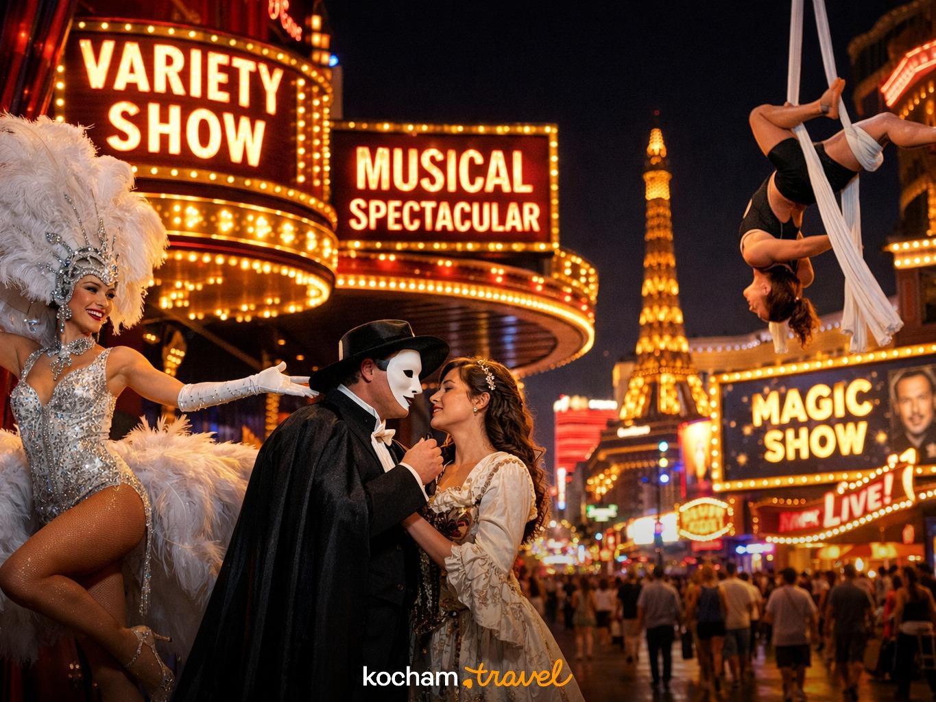 Światowej klasy rozrywka i spektakle w Las Vegas