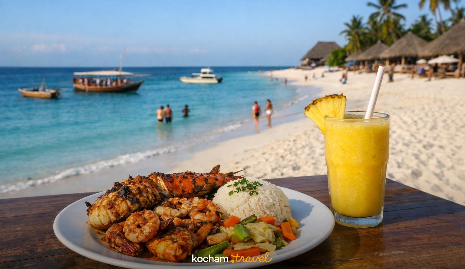 Ilustracja do tematu: Zanzibar. Ceny w Kendwie 2025/26: Ile kosztuje obiad na plaży, drink i wycieczka?