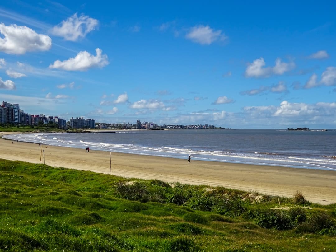Montevideo Rambla in the sunlight