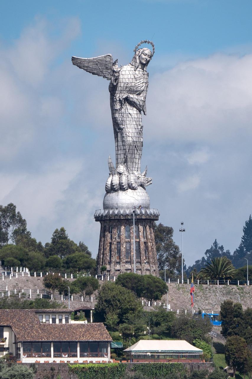 Widok na Park La Carolina w Quito