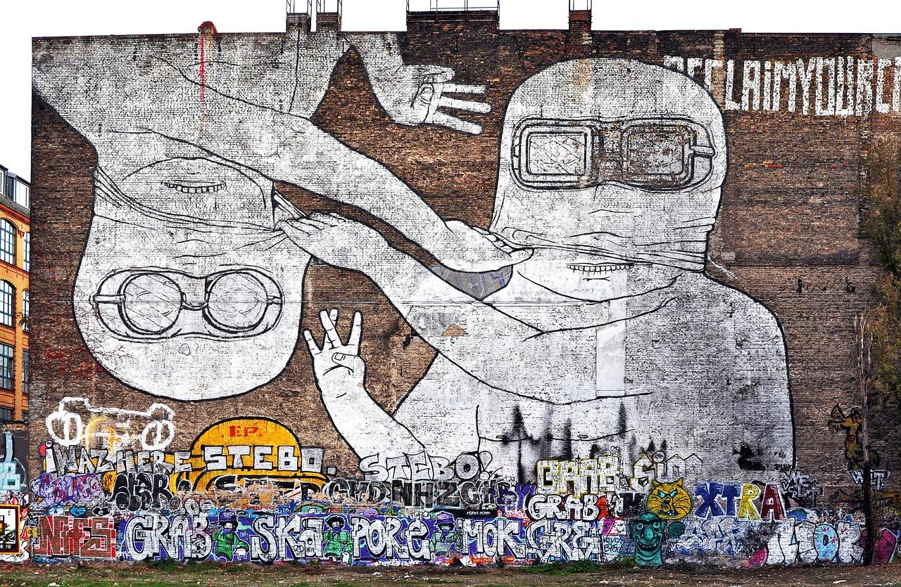 Dzielnica Kreuzberg z muralami