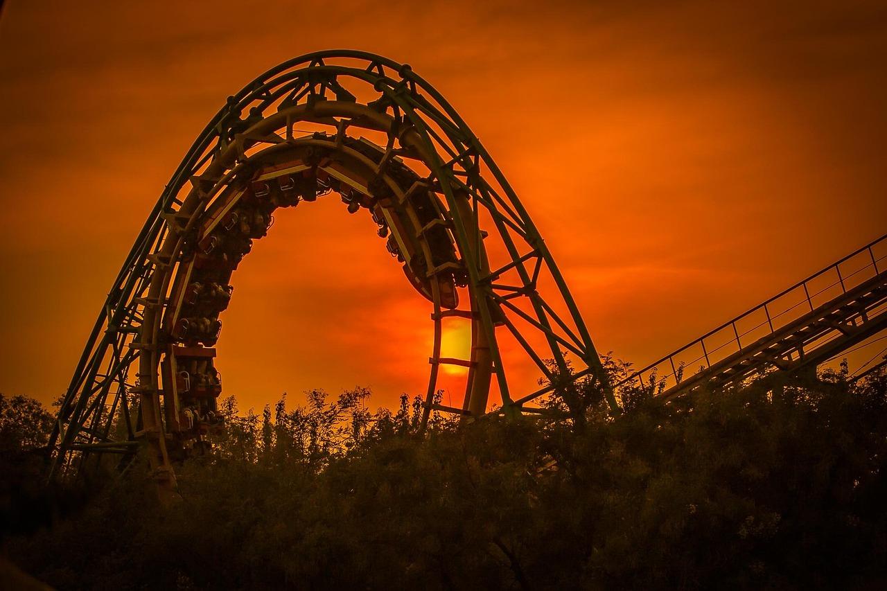 Widok z atrakcji w parku Dreamworld