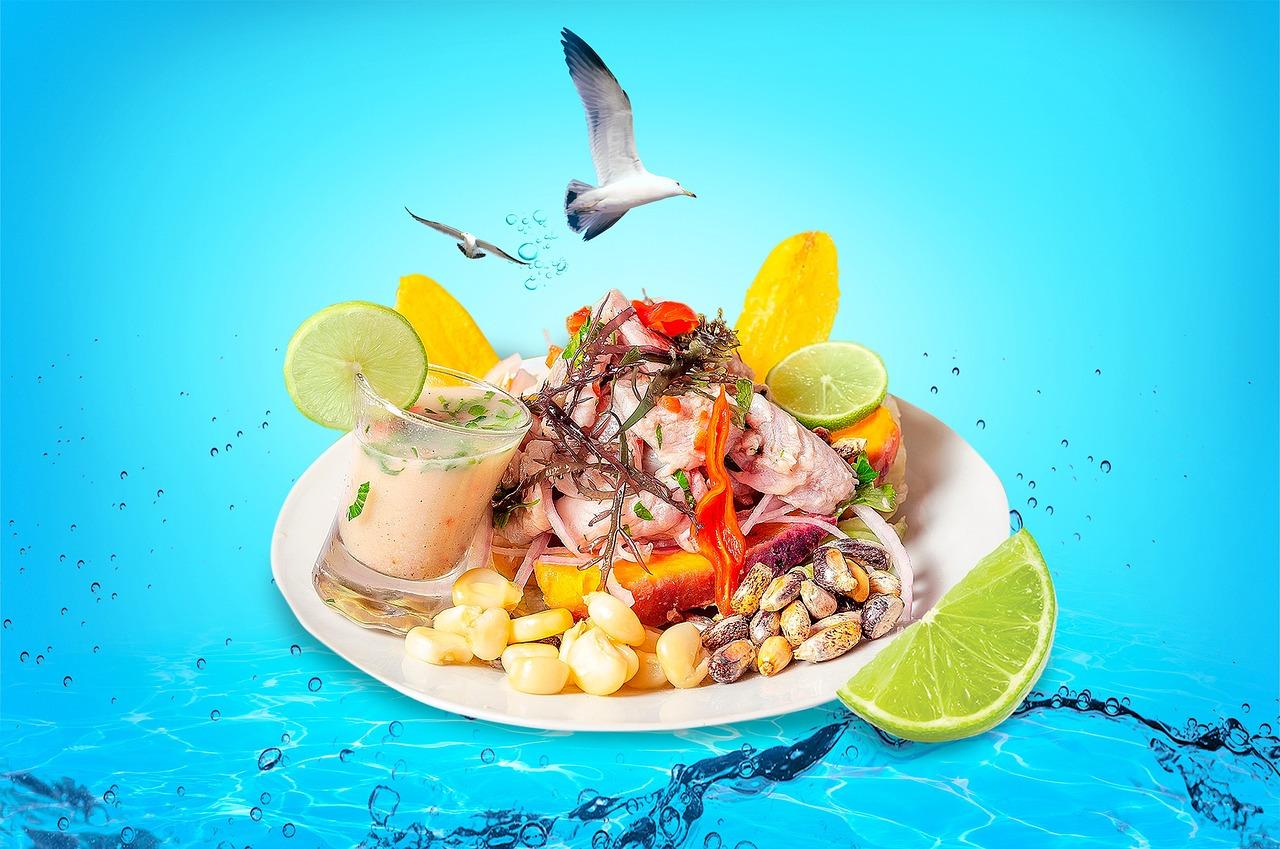 Ceviche podawane w restauracji