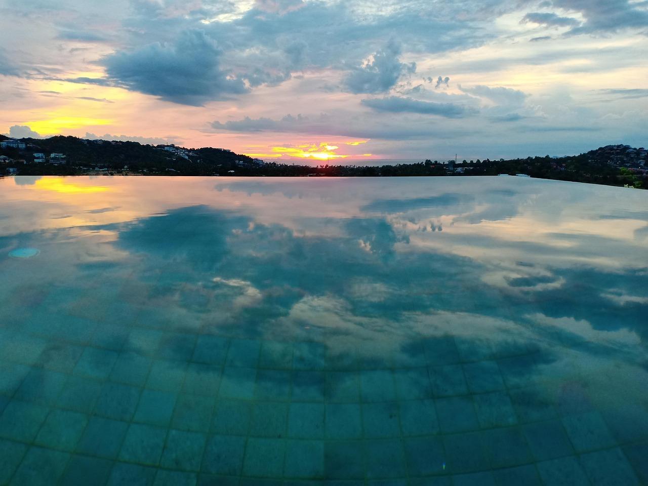 Zachód słońca na plaży Koh Samui