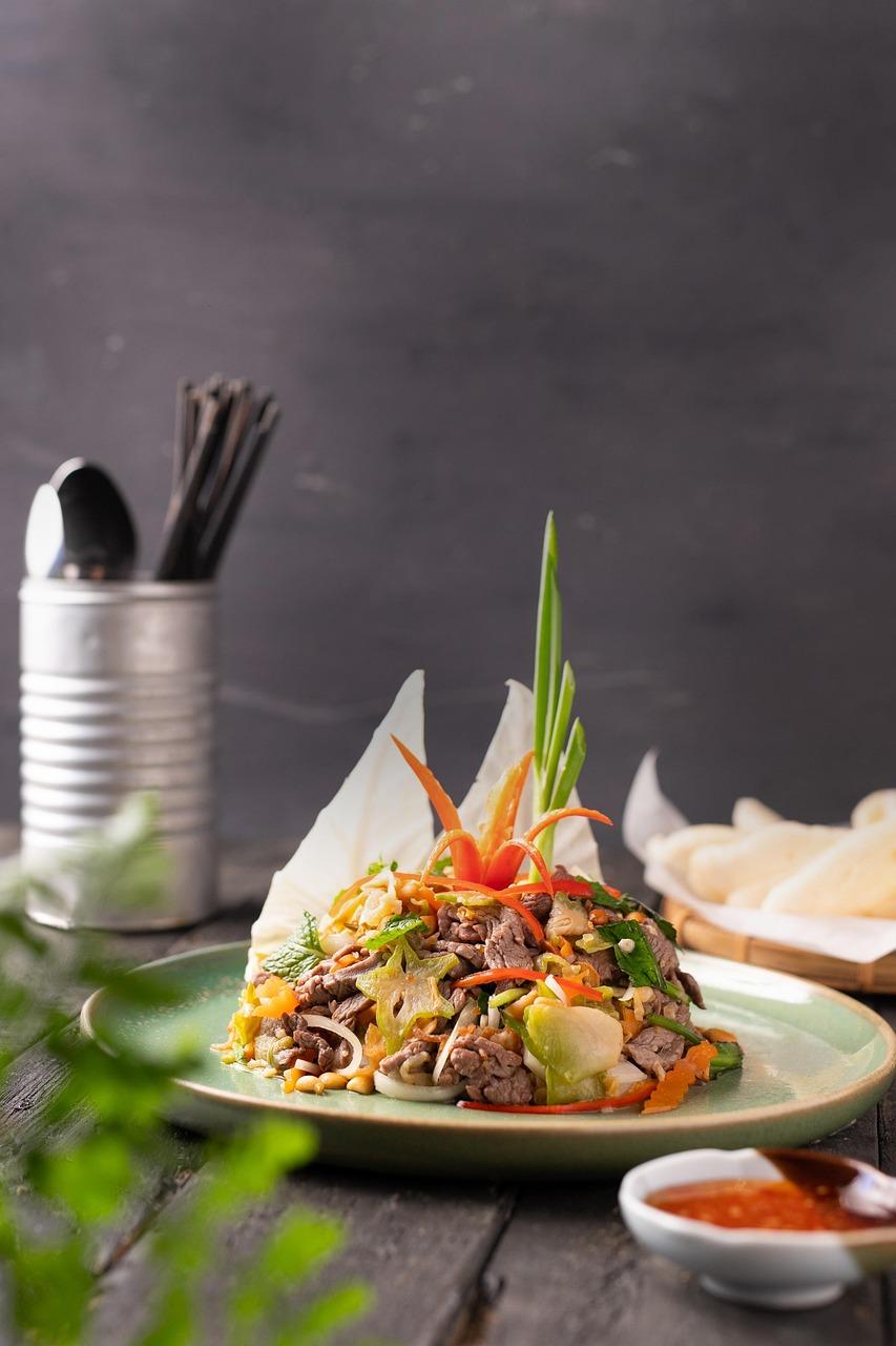 Street food na Pedersgata, serwujące Bahn Mi