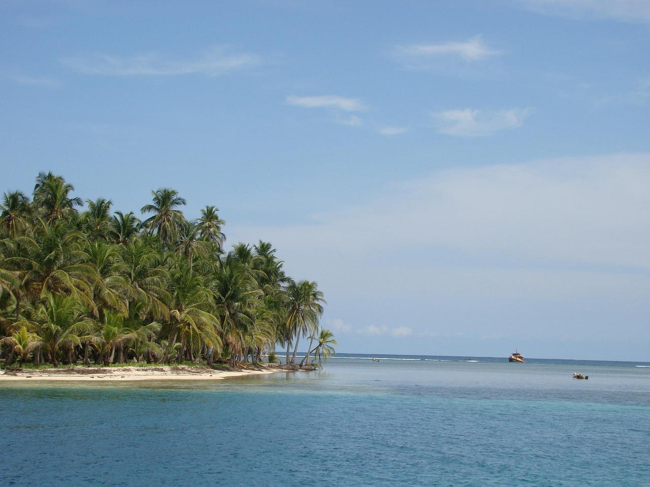 Widok na rajskie plaże Wysp San Blas