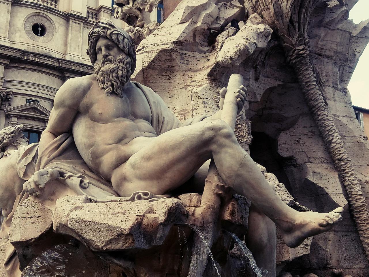 Piazza Navona z Fontanną Czterech Rzek