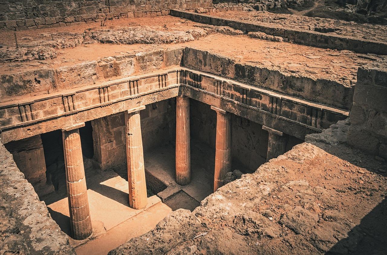 Widok grobowców królów w Pafos