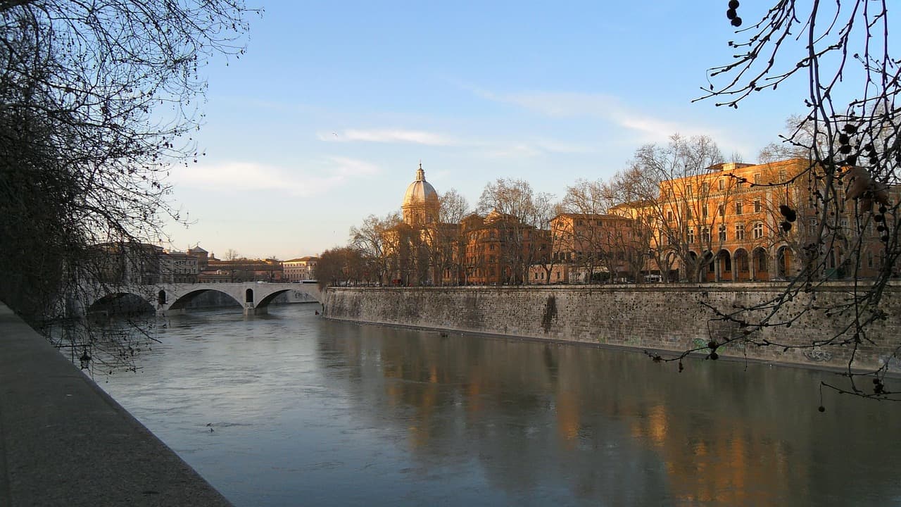 Nocny widok na Trastevere