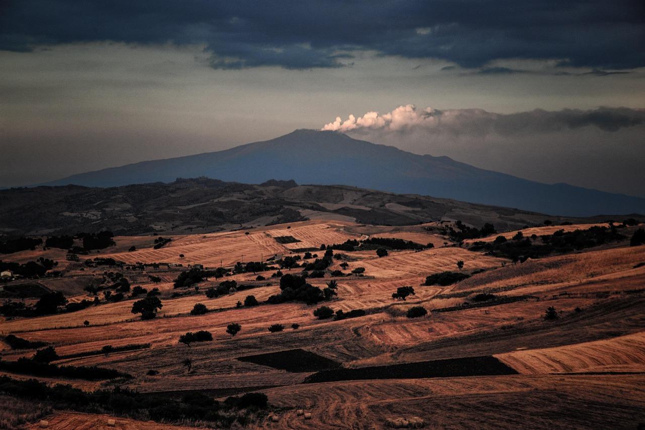 Widok na wulkan Etna