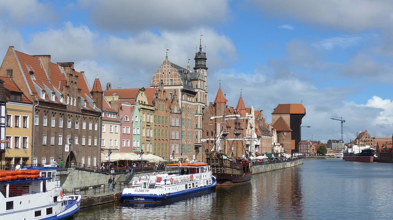 Widok na Stare Miasto w Gdańsku