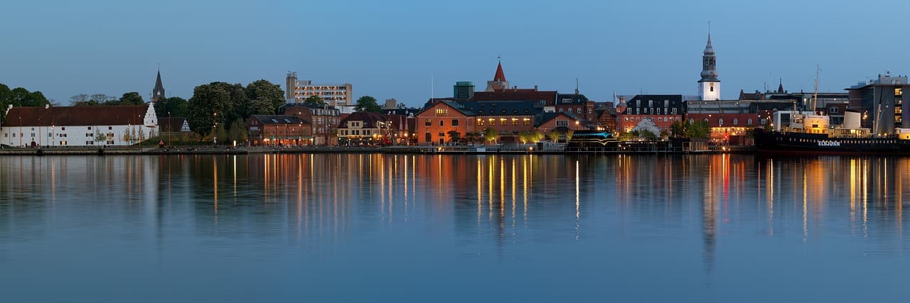 Widok z Aalborg Tower
