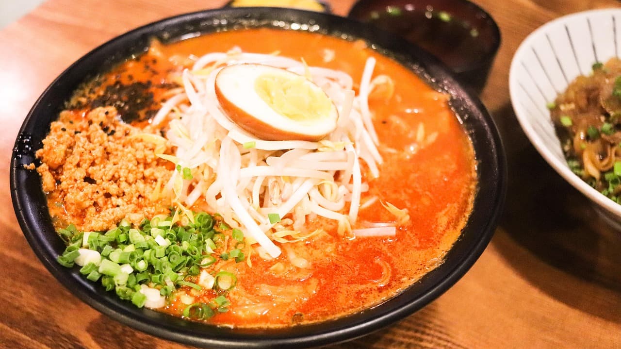 Delicious ramen bowl