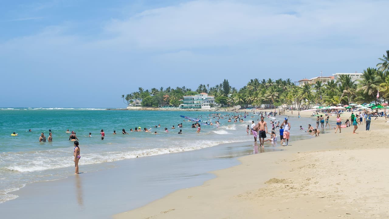 Widok na plażę w Sosua, niedaleko Puerto Plata