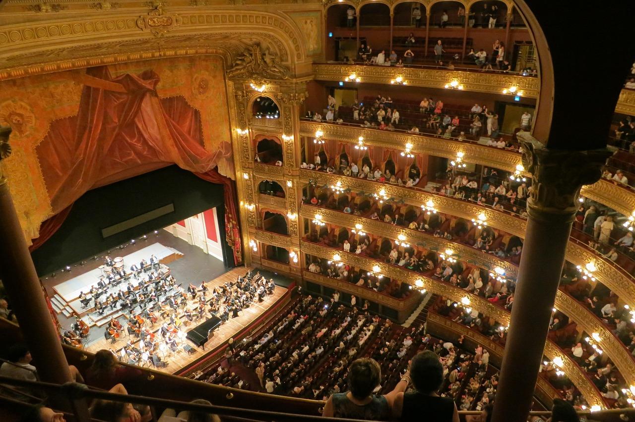 Piękne wnętrze Teatro José de Alencar