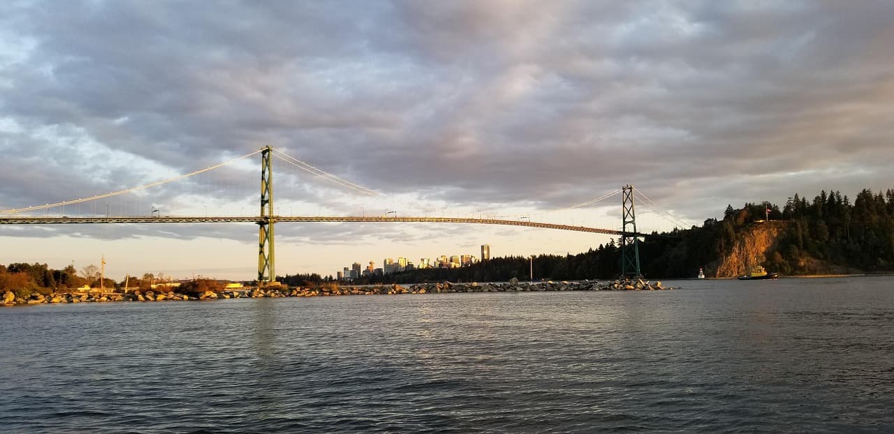 Widok z Stanley Park w Vancouver