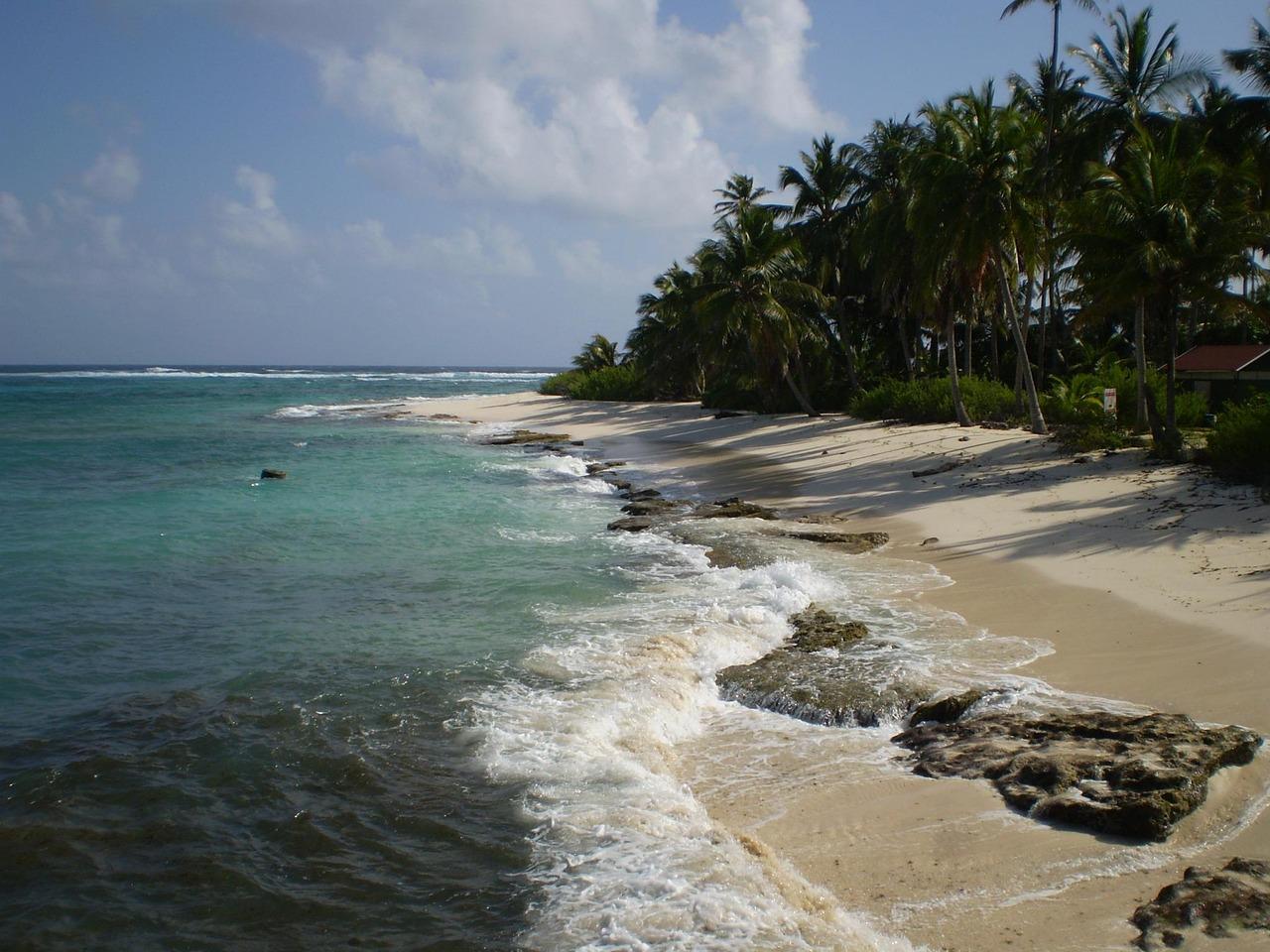 Krajobraz plaży na San Andrés