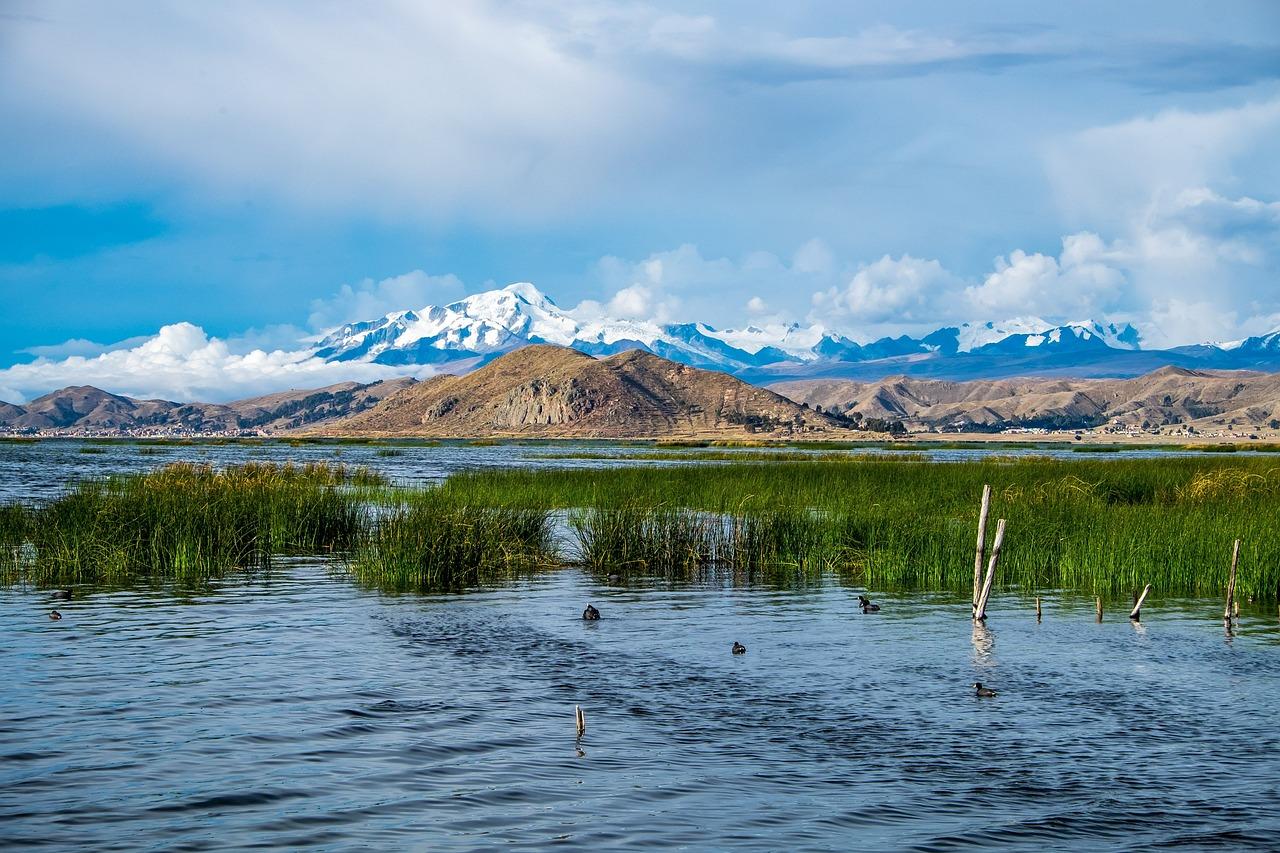 Widok na Jezioro Titicaca