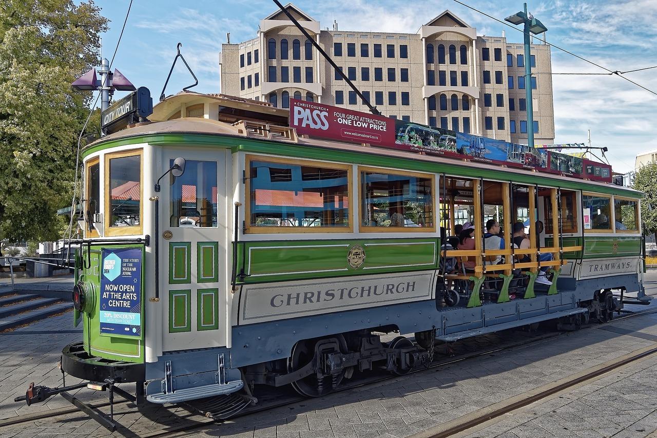 Historyczny tramwaj w Christchurch