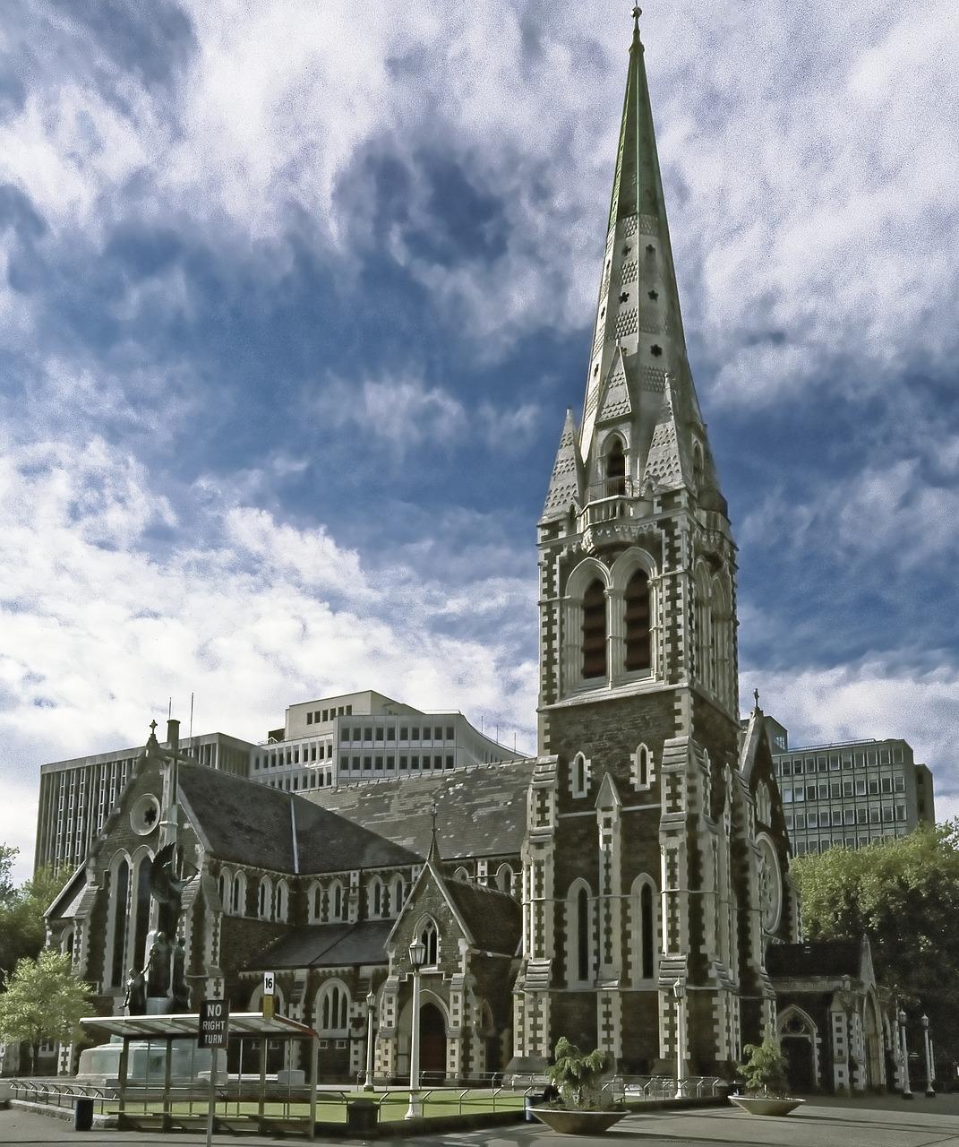 Panorama Christchurch z koncertem