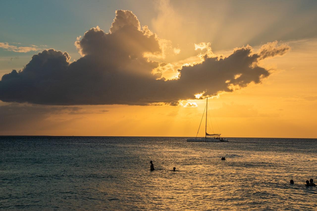 Widok na Bayahibe z plaży