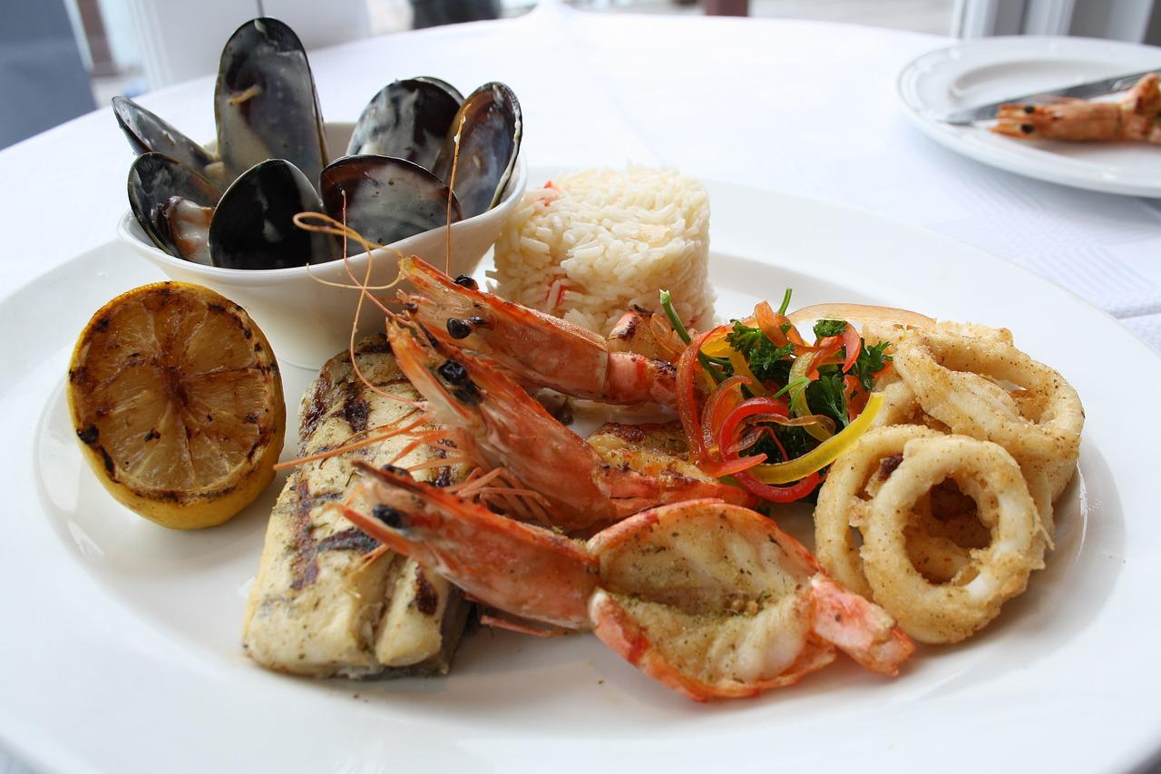 Grillowane kalmary w restauracji Korali