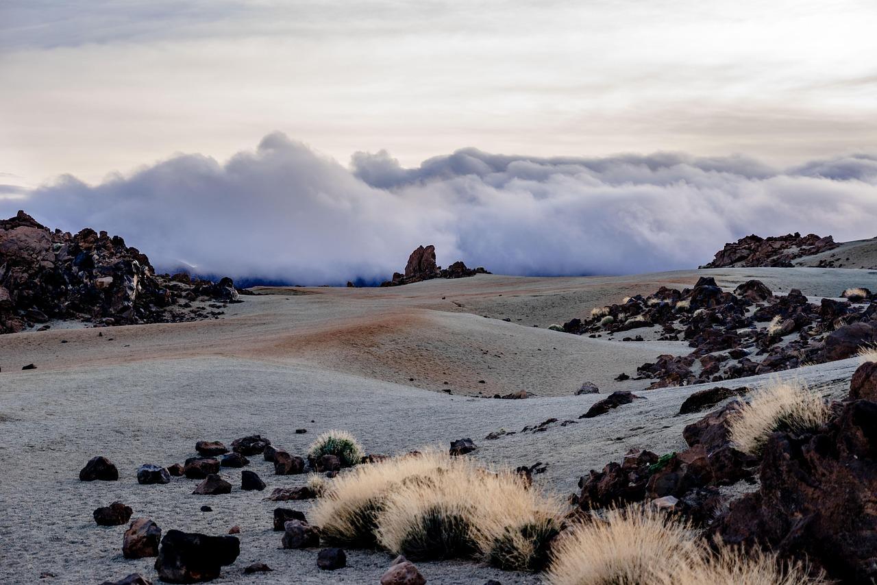 Widok na morze chmur z Teide