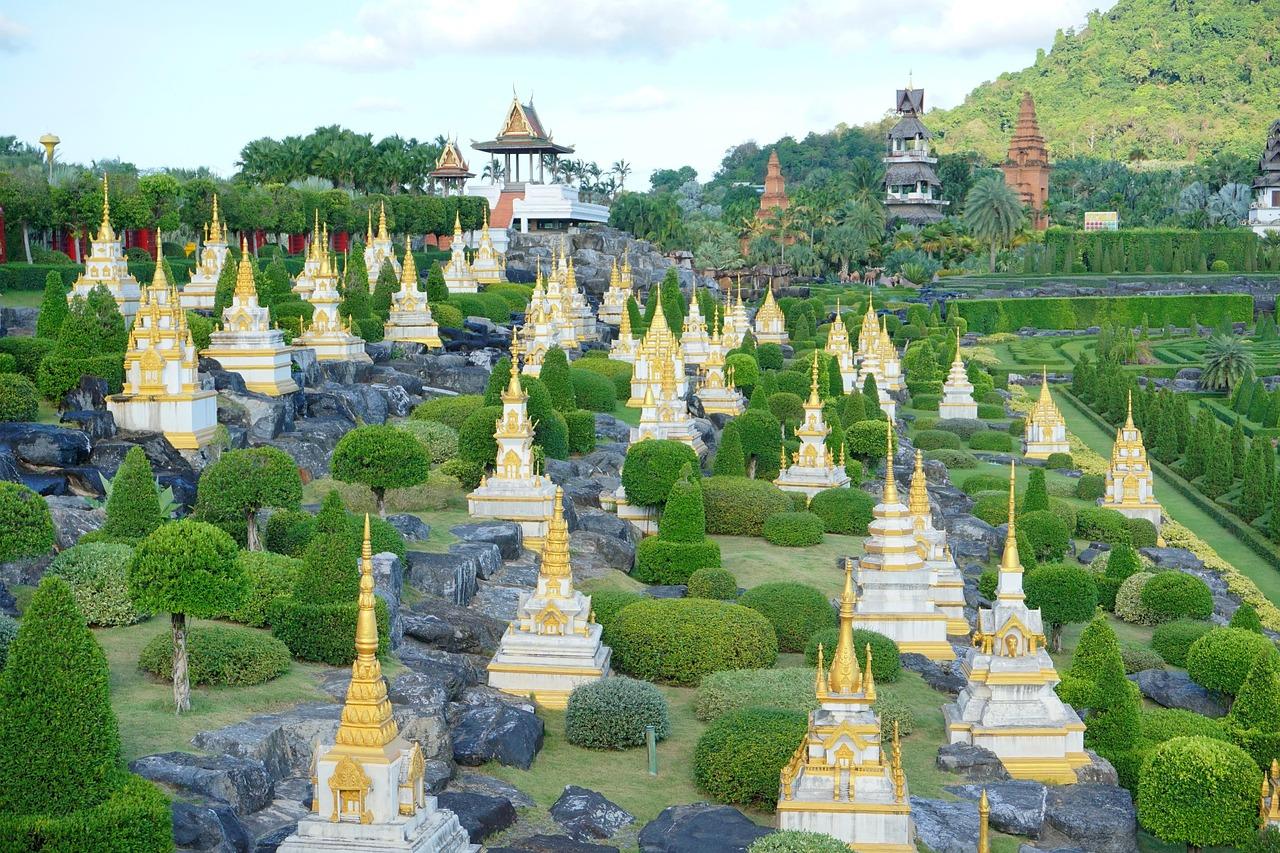 Kwiaty w Ogrodzie Botanicznym Nong Nooch