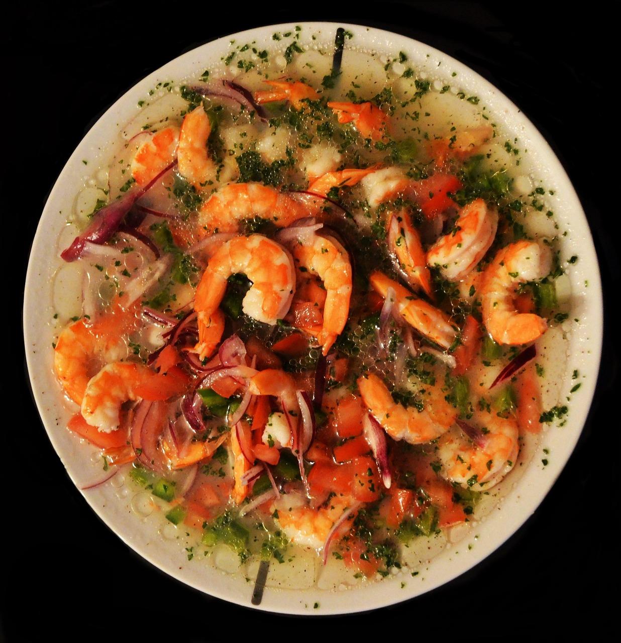 Ceviche serwowane w Mercado de Mariscos