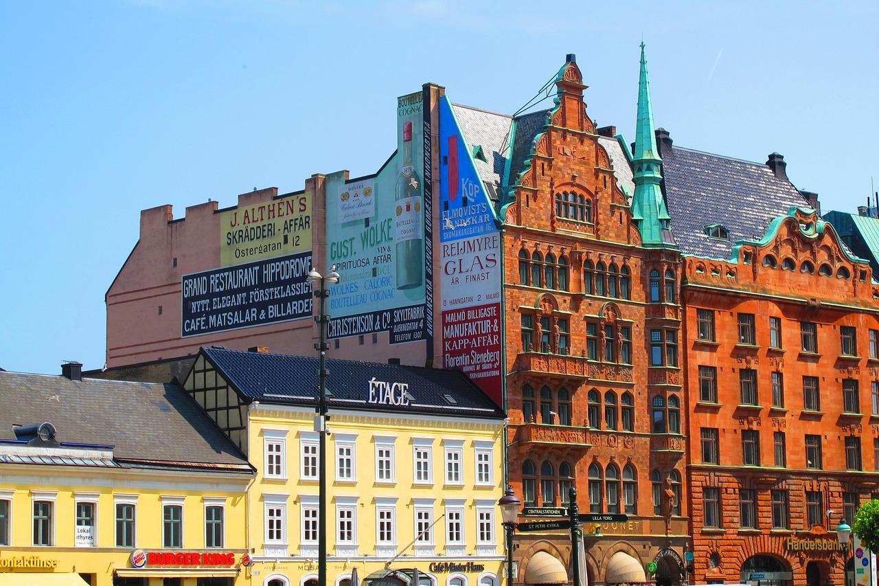 Wiosenny widok na Malmö